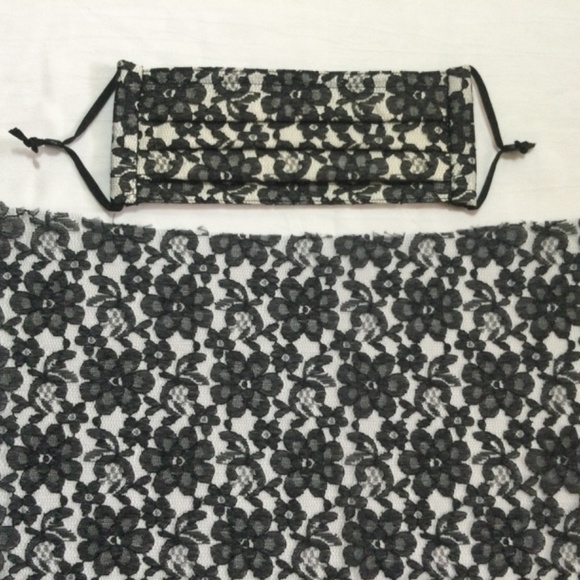 Four Black Lace Masks Beautiful Set of Four (4) Adult-size - Picture 6 of 8